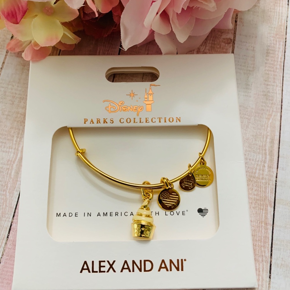 Disney Alex and Ani Pineapple Dole Whip Bangle
